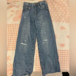 Zara Girls - Wide Leg Jeans Blue Wash Size 13-14
